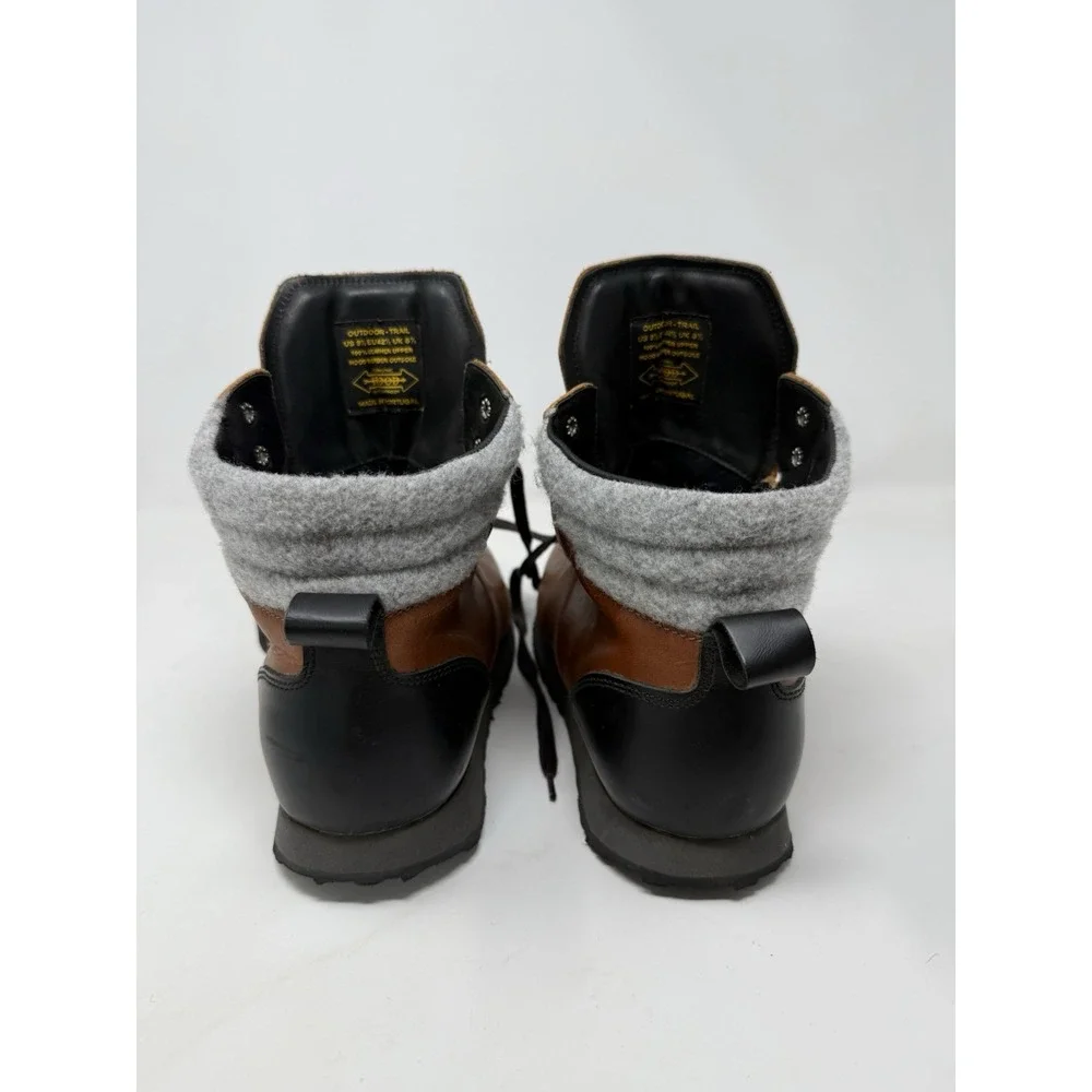 HOOD Rubber Co. Concord Leather Waterproof Hiking‎ Boots Vibram Sole Men's 9.5